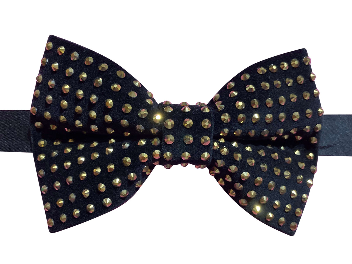 Gold Studded Bow Tie