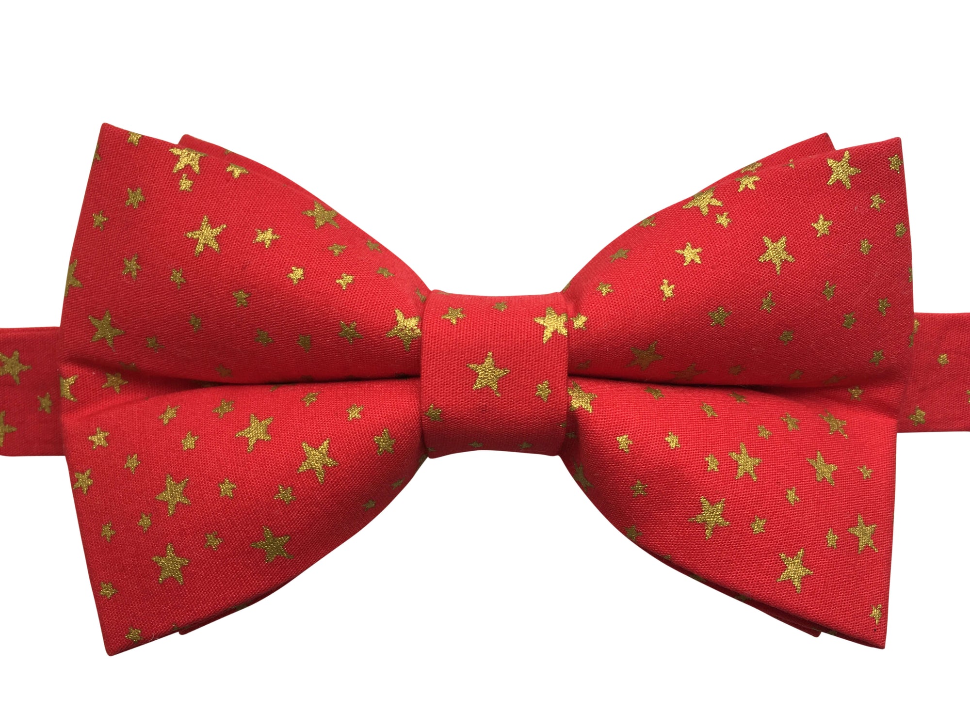 Red and Gold Stars Bow Tie