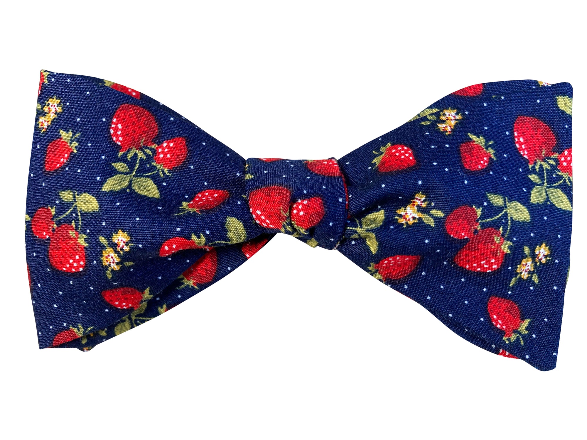 strawberries self tie bow tie