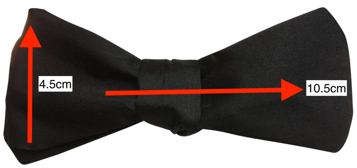 Black Silk Diamond Self-Tie Bow Tie