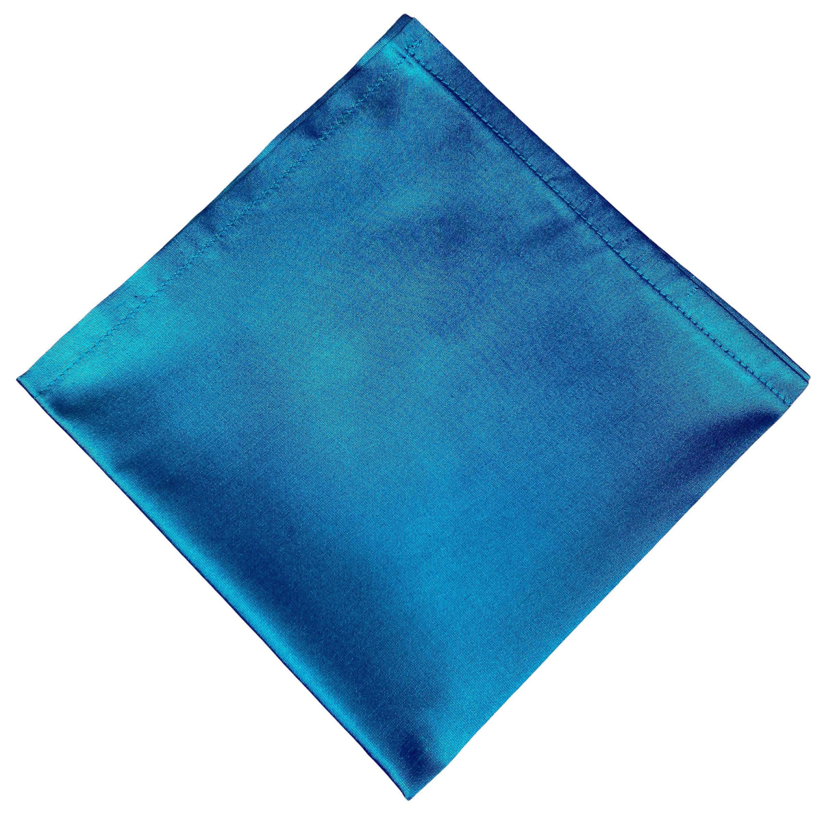 Atlantic Blue pure silk pocket square