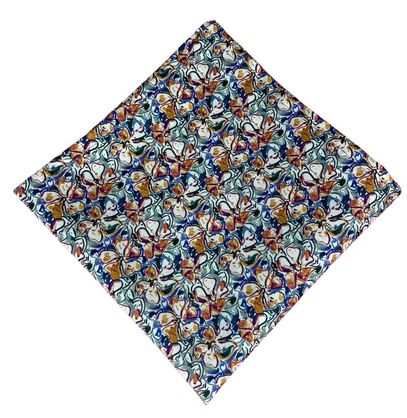 liberty print autumn floral pocket square