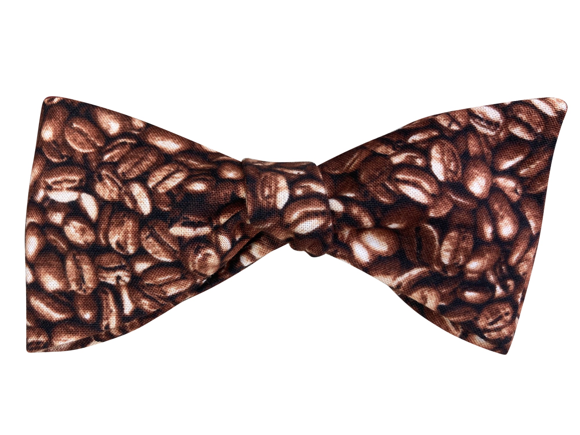 Barista coffee beans self tie bow tie