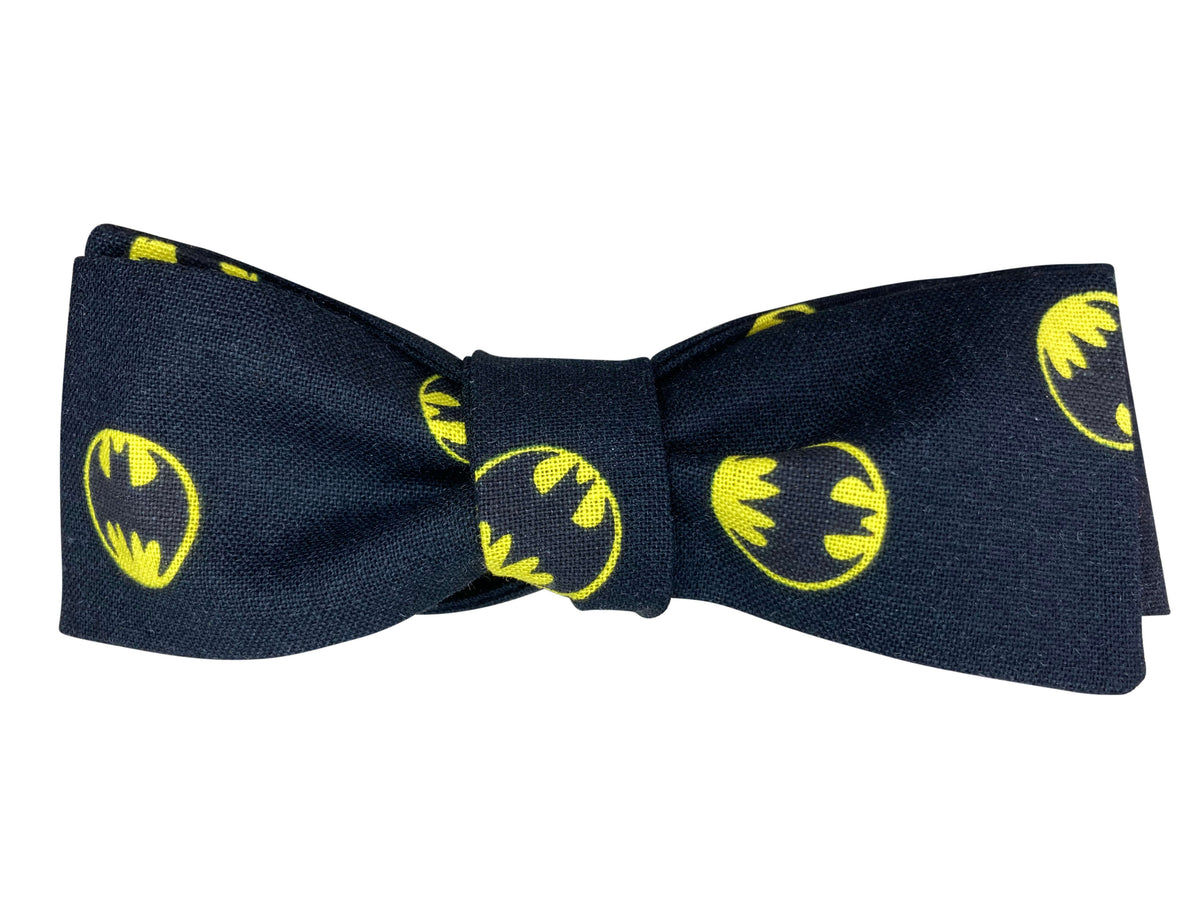batman narrow bat self tie bow tie