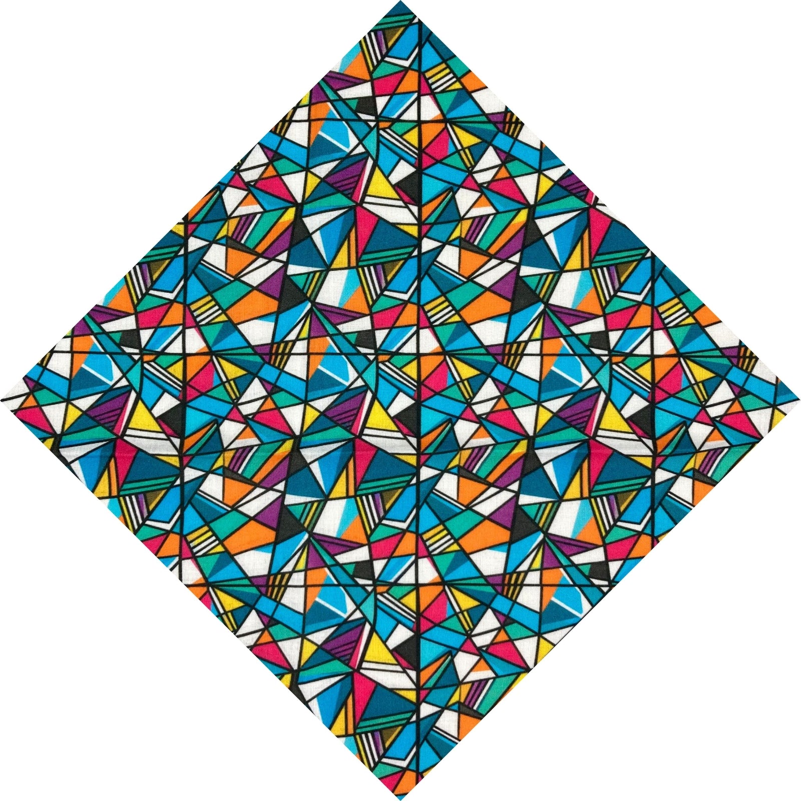 colourful kaleidoscope pocket square