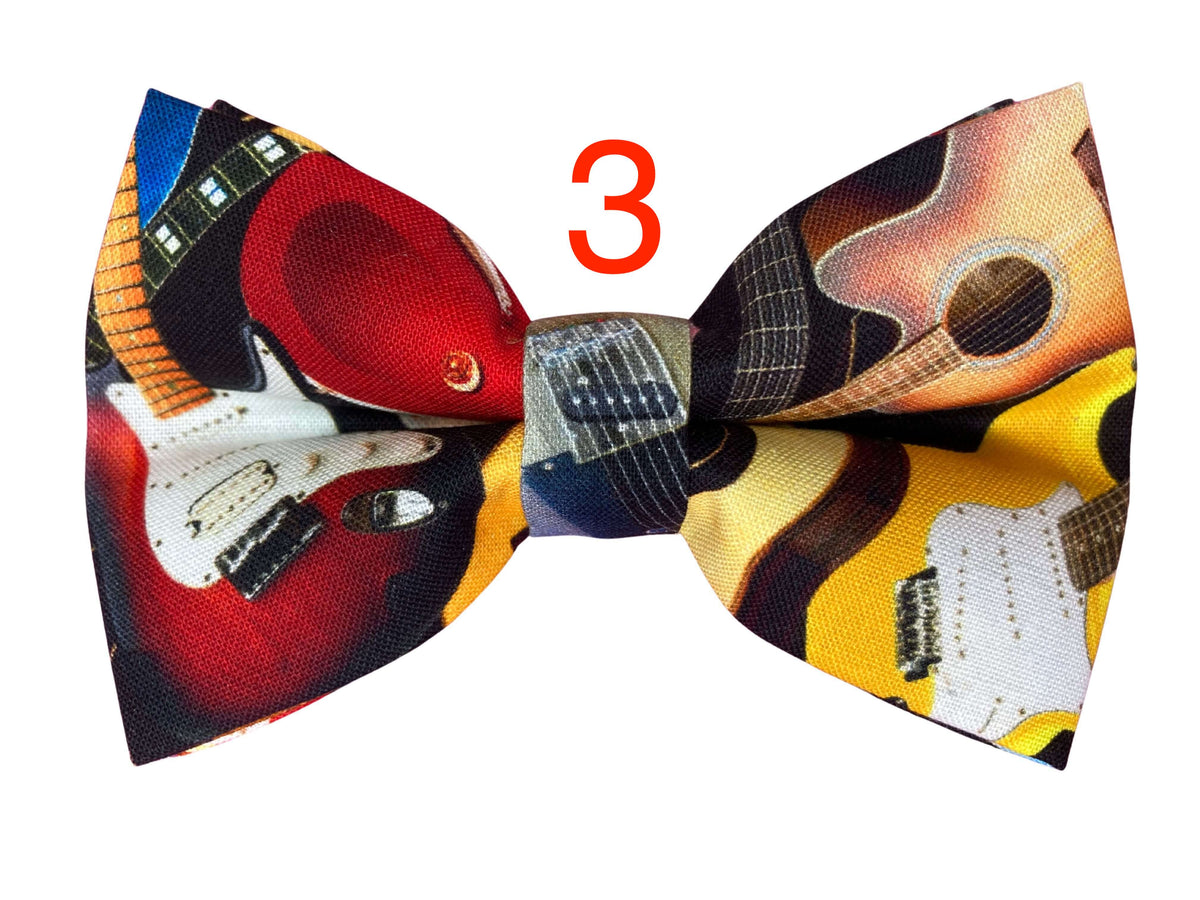 Colourful Guitars Bow Tie