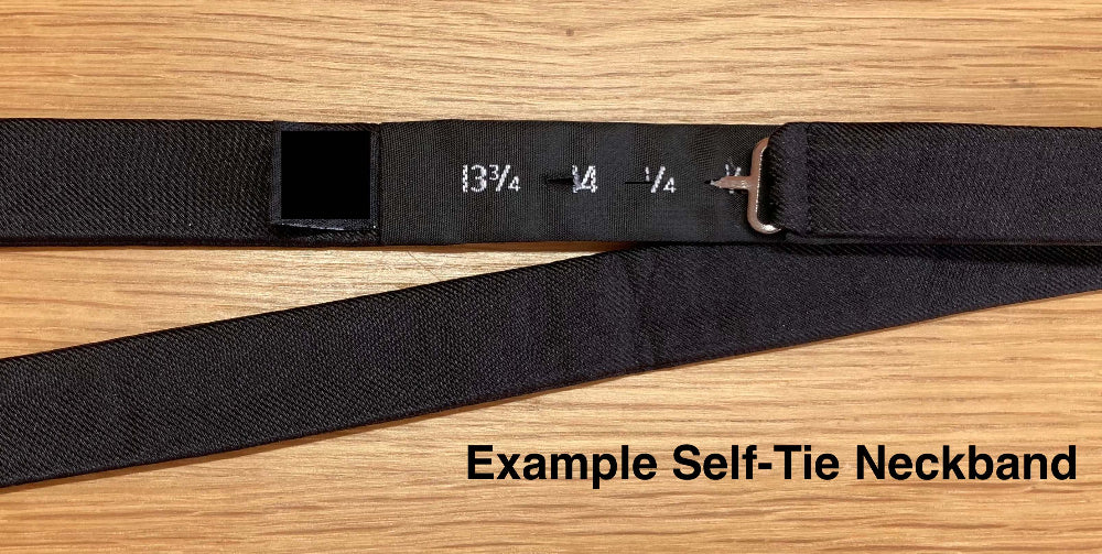 Bow Tie Sizing Tape Neckband 