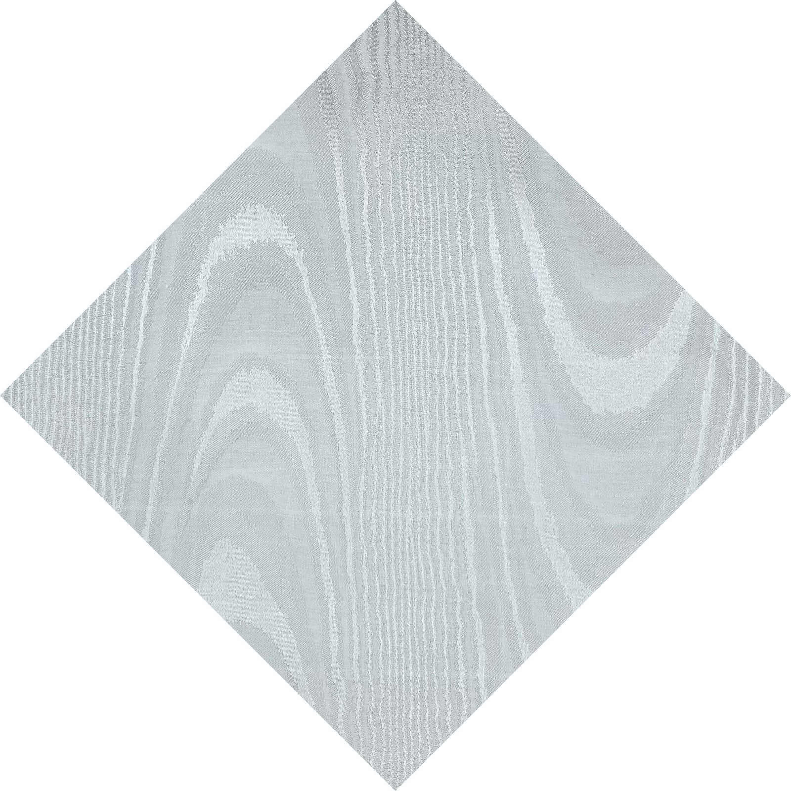 Ivory moire silk pocket square