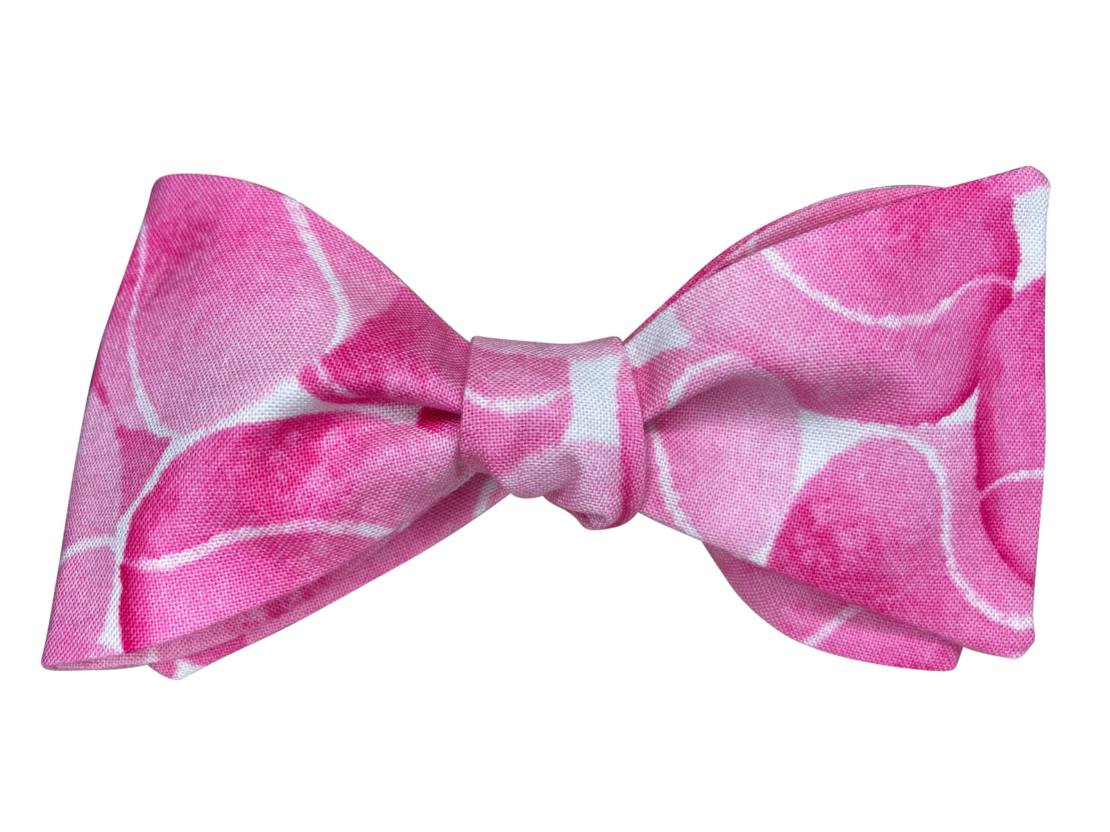 Wimbledon pink tennis balls self-tie bow tie