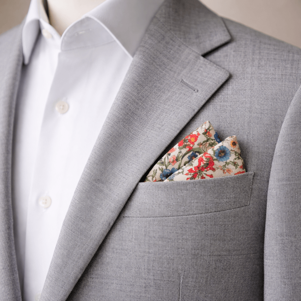 Wild Flowers Pocket Square