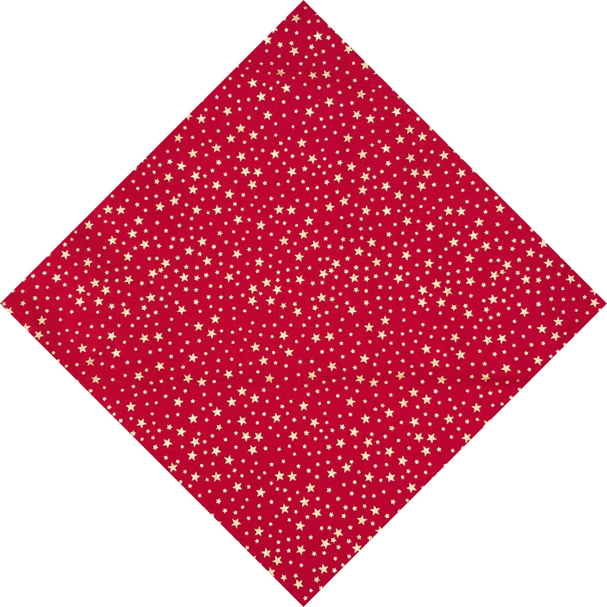 bright red and metallic gold stars pocket square