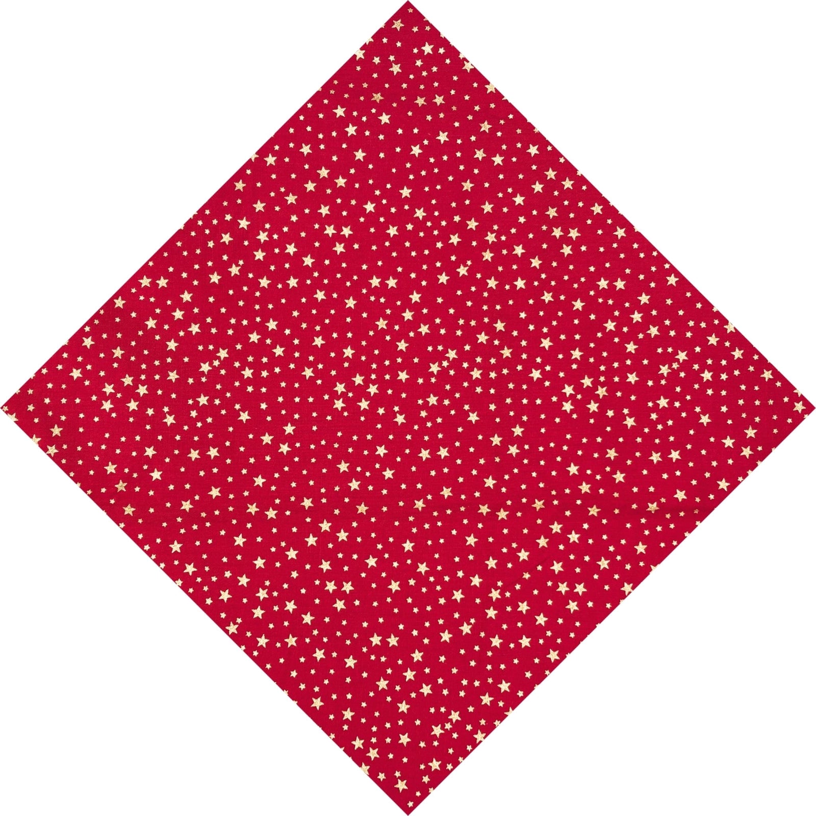 bright red and metallic gold stars pocket square