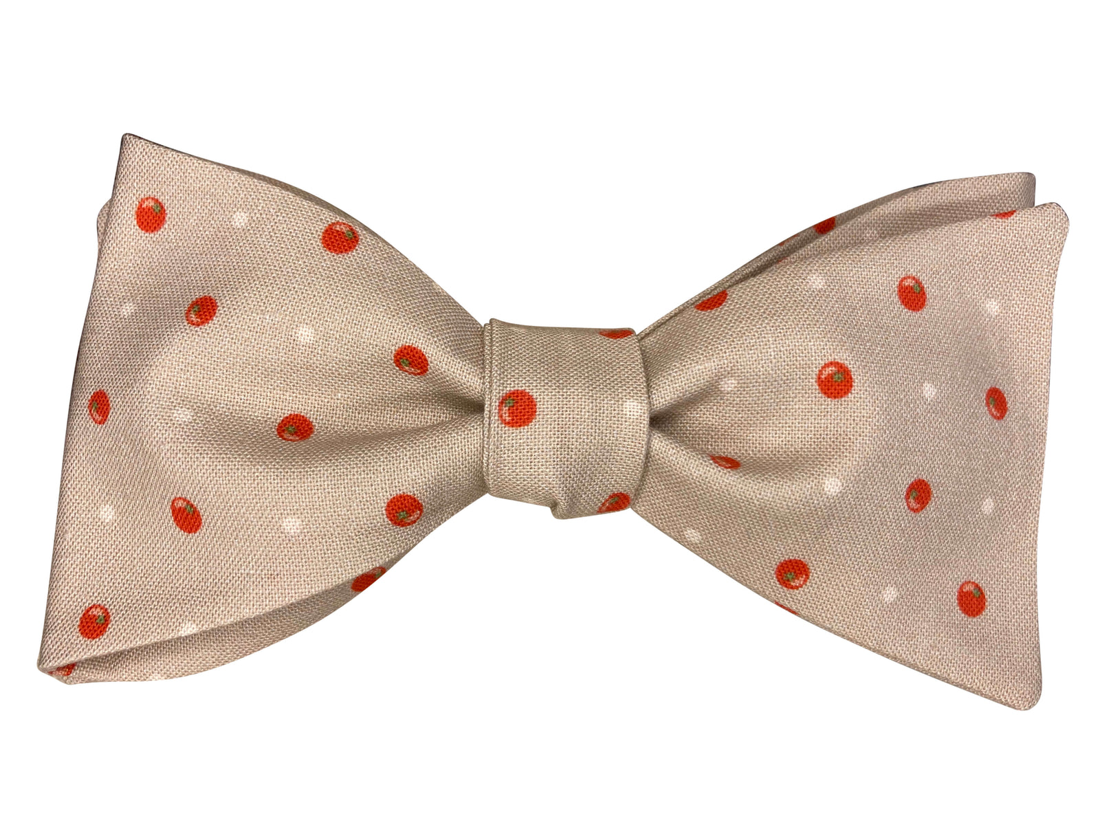 red tomatoes self tie bow tie