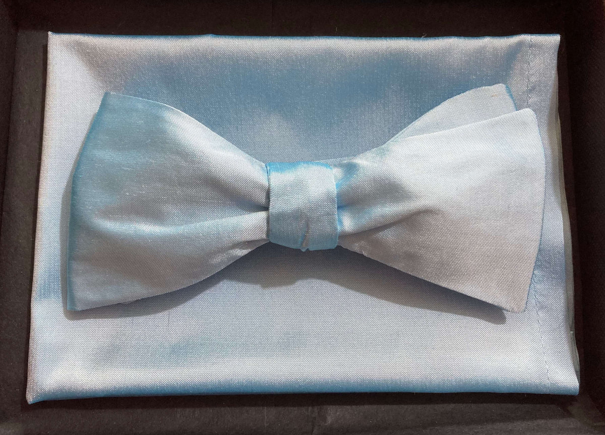 Sky Blue Silk Bow Tie