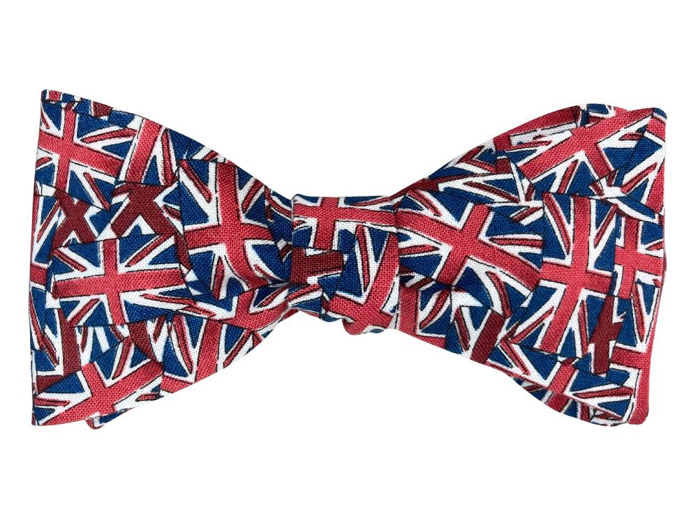 Union Jack patterned bow tie