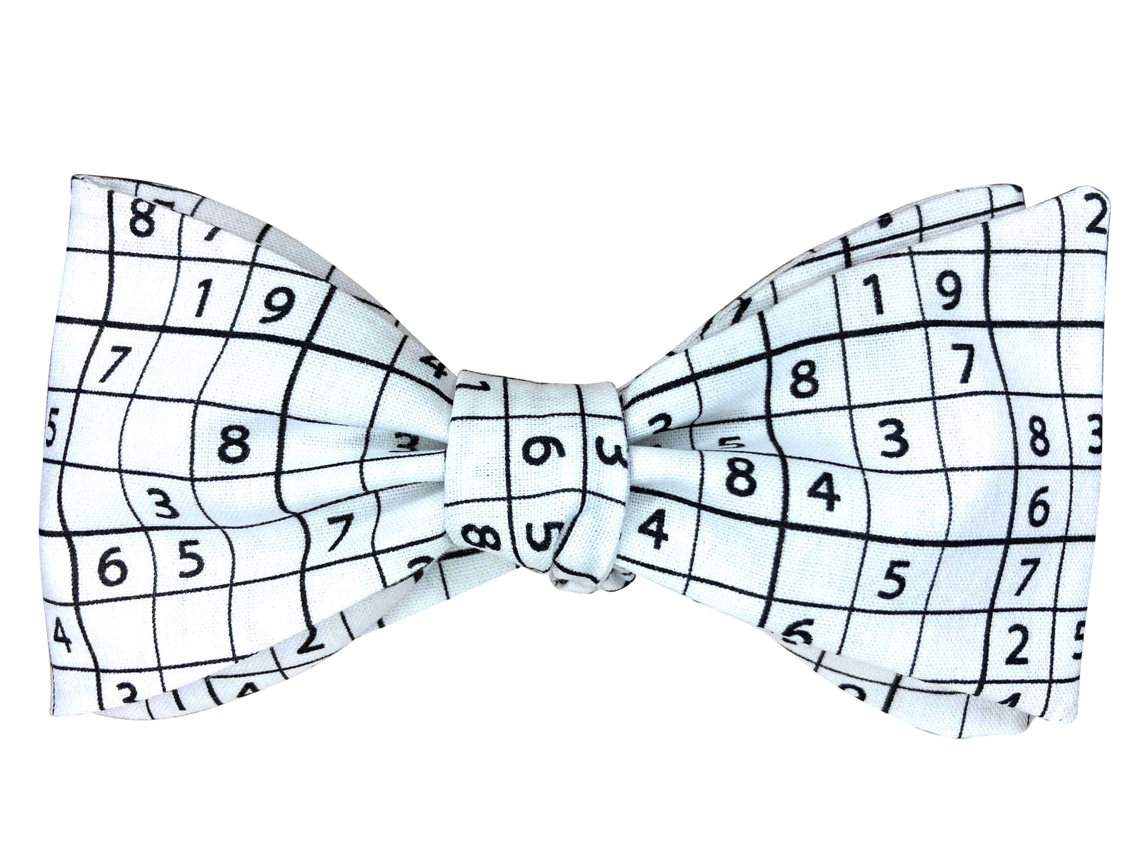 black and white sudoku puzzle self tie bow tie