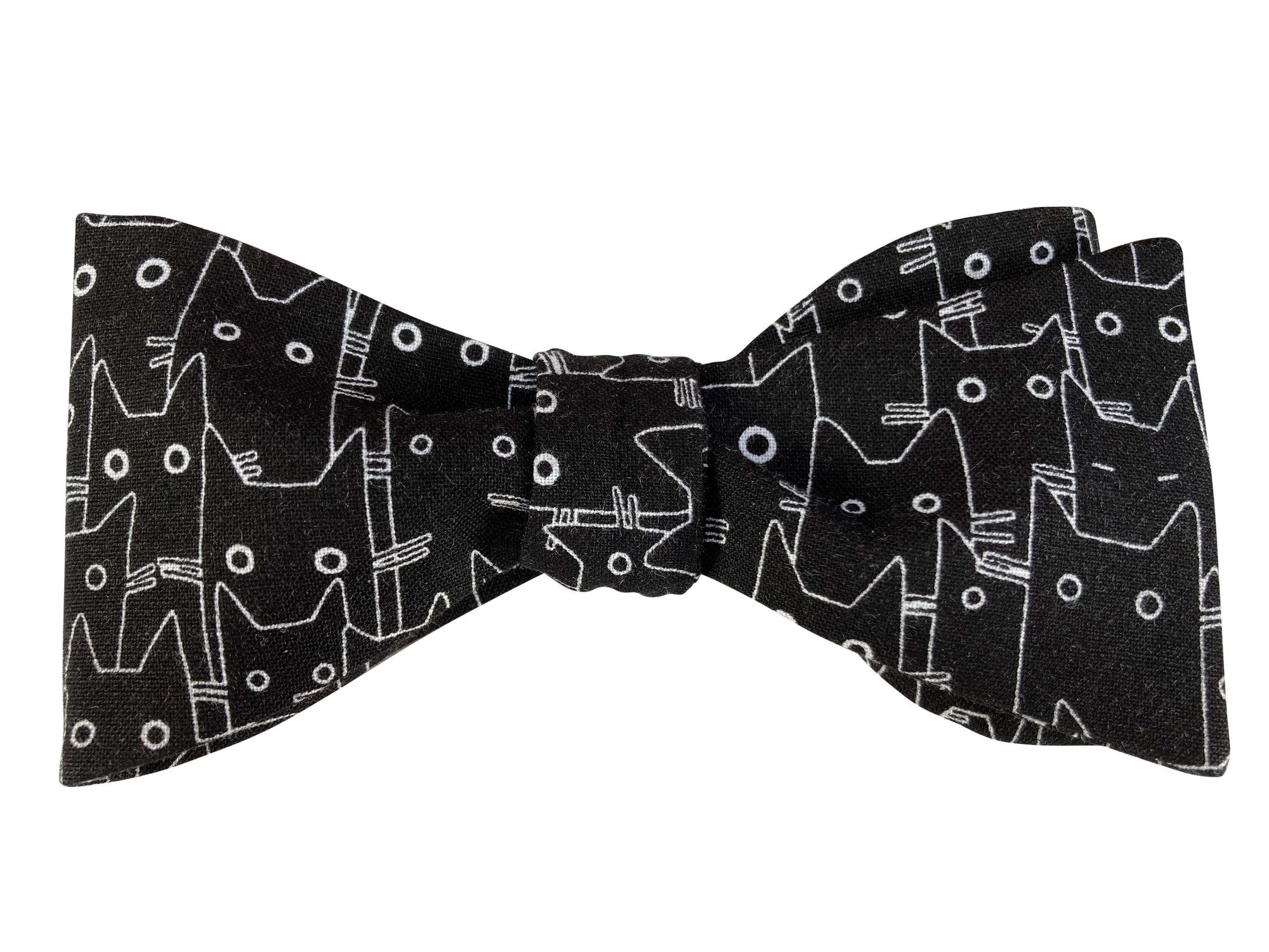 black and white cats bow tie