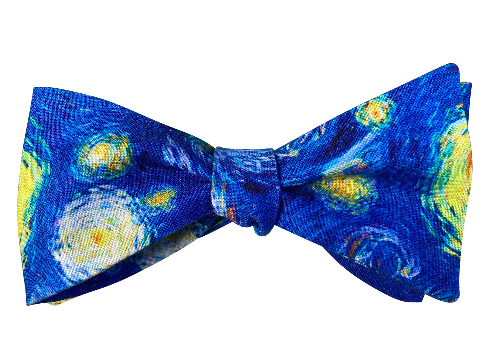 Van Gogh starry night self tie bow tie