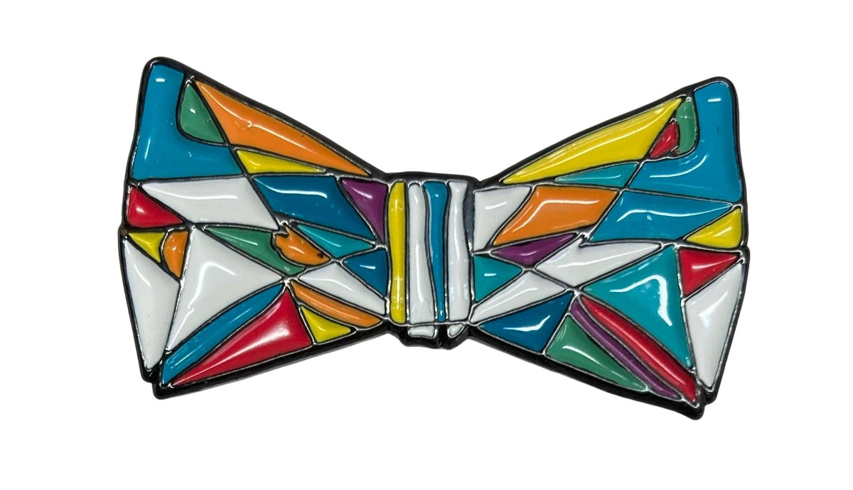 Blue Eyes Bow Ties Enamel Pin