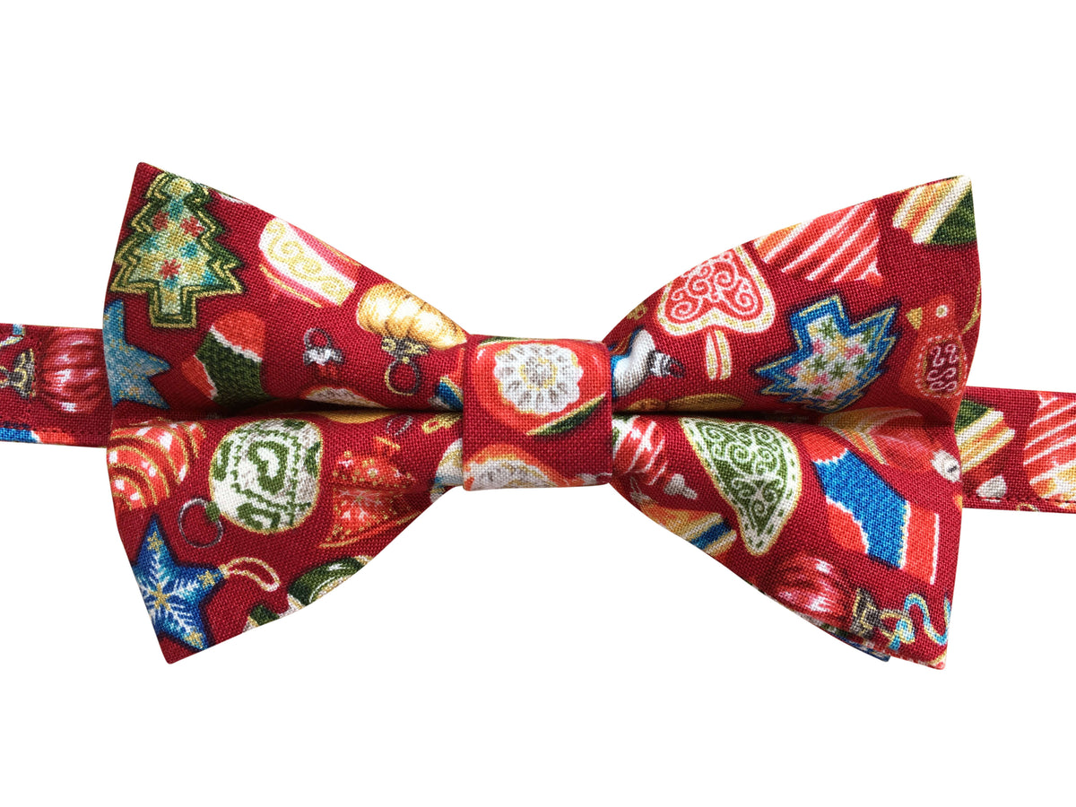 Christmas Baubles Bow Tie