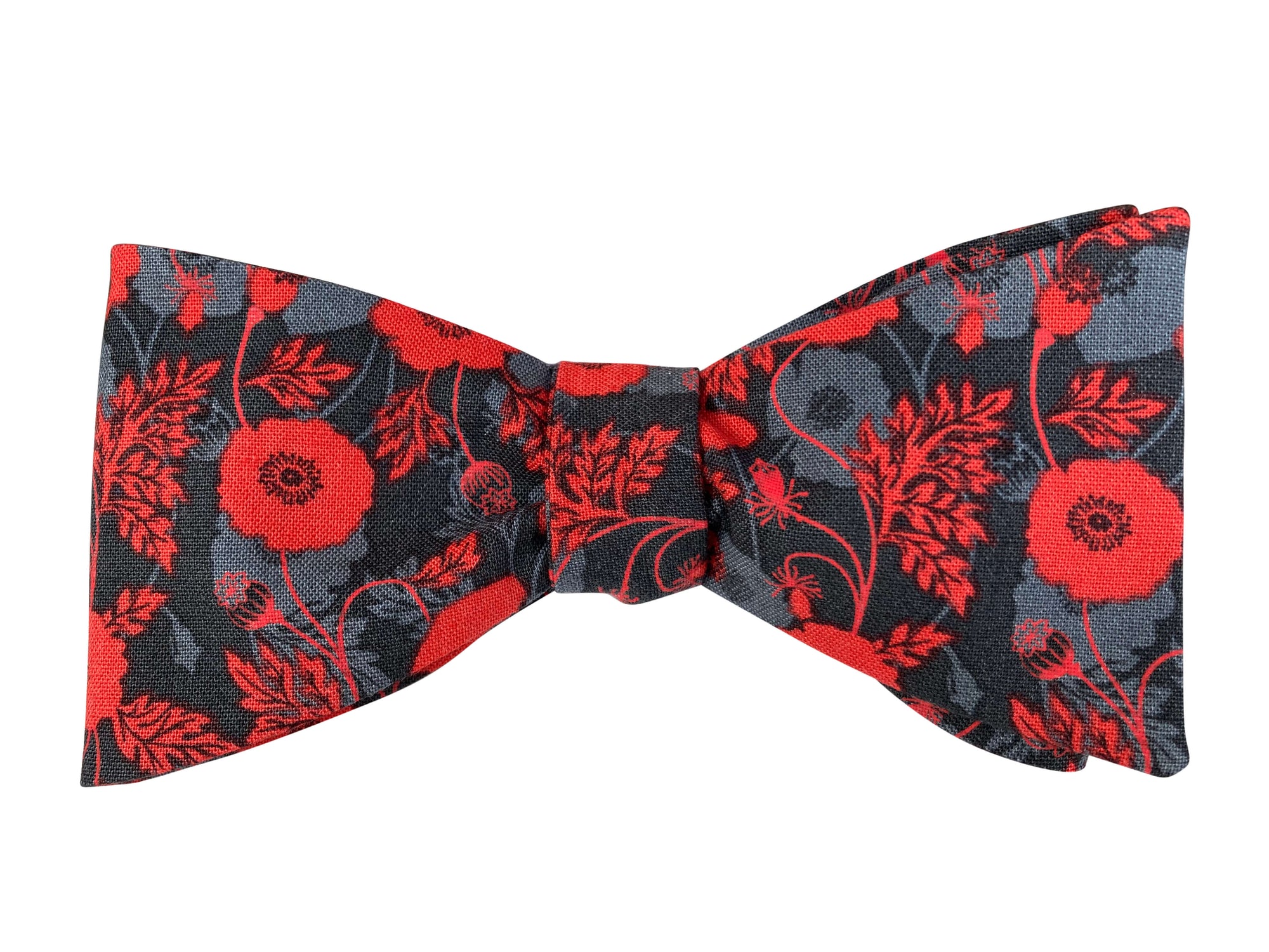 commemorative poppies self tie bow tie