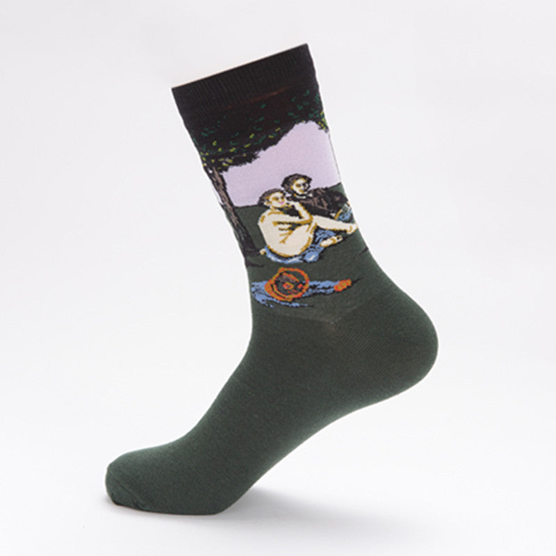 Edouard Manet Luncheon on the Grass Mens Socks