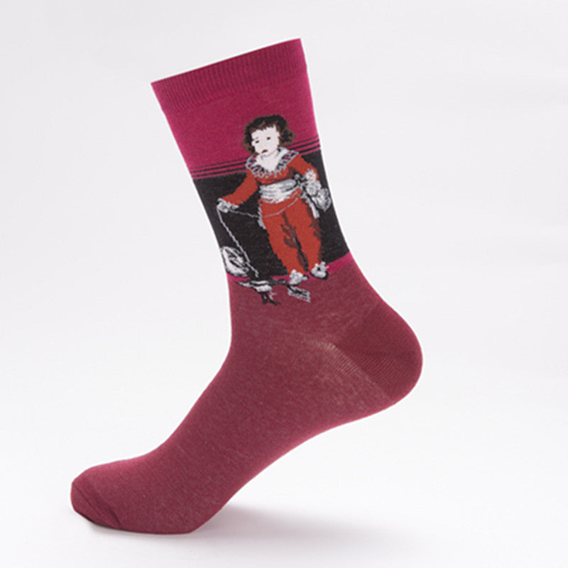 Francisco Goya Red Boy Mens Socks