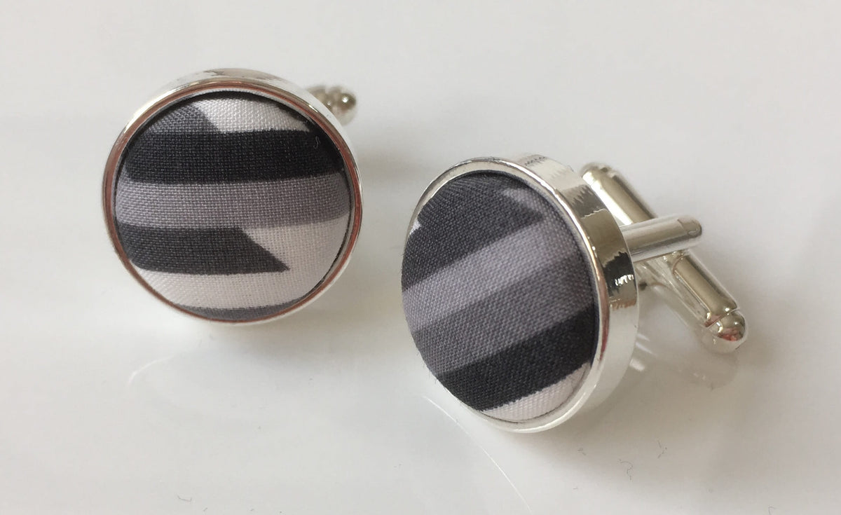 liberty grey lines cufflinks