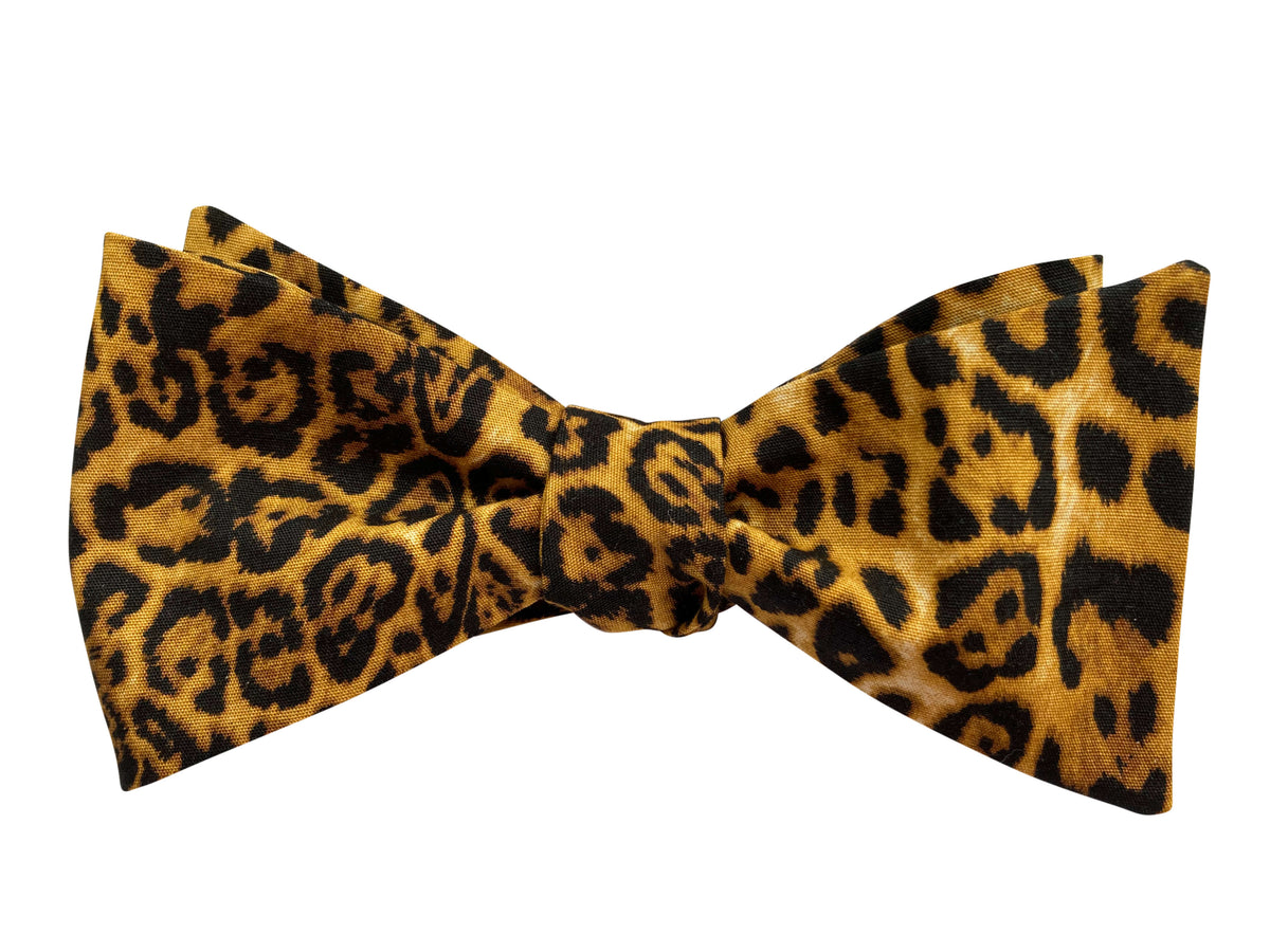 Funky Leopard Print Bow Tie