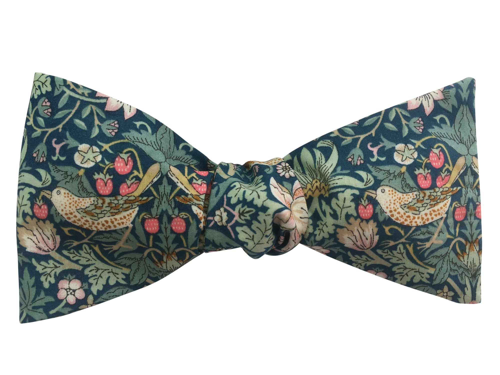 Blue Liberty Strawberry Thief Bow Tie