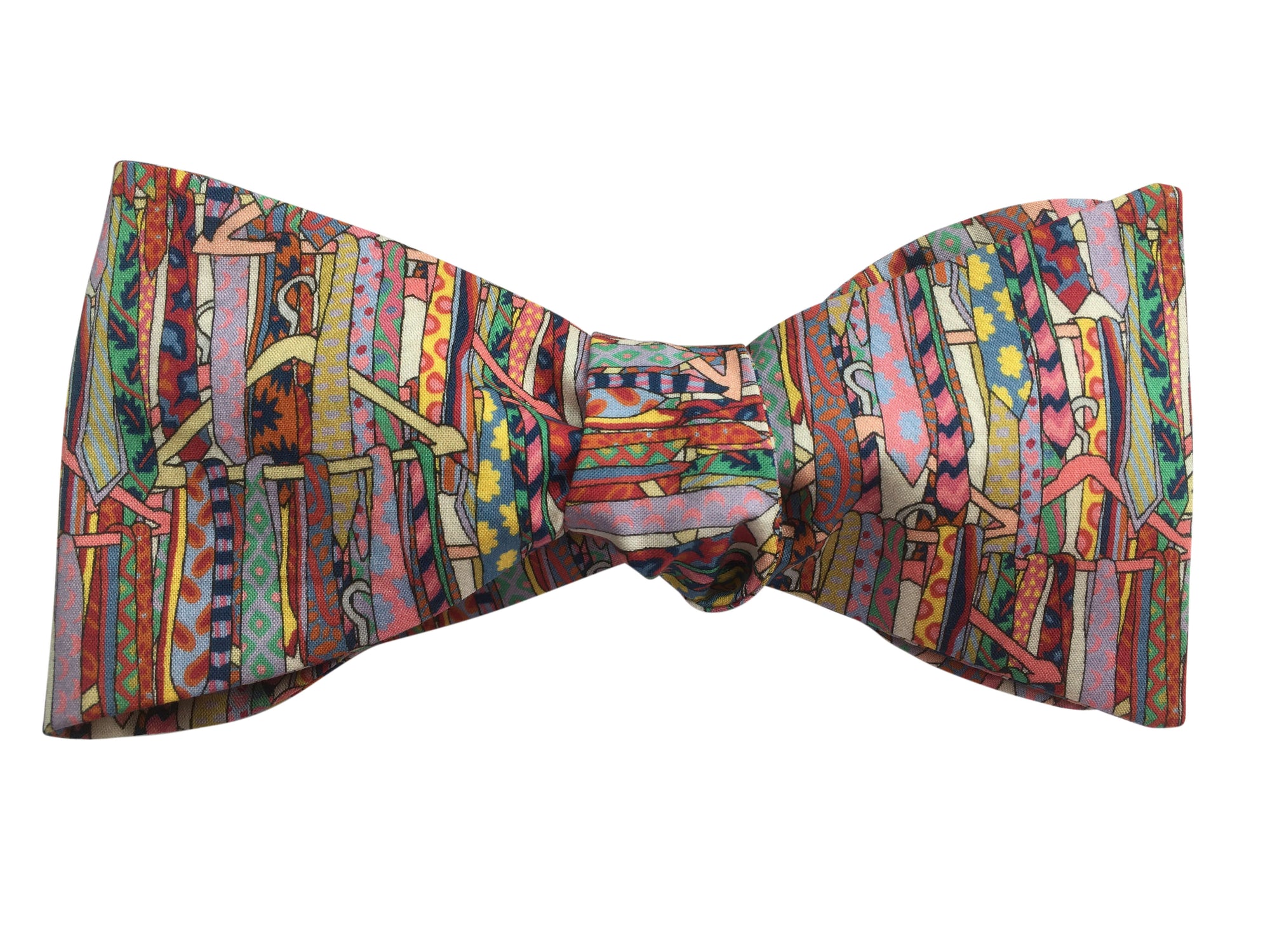 liberty print multicolour ties bow tie