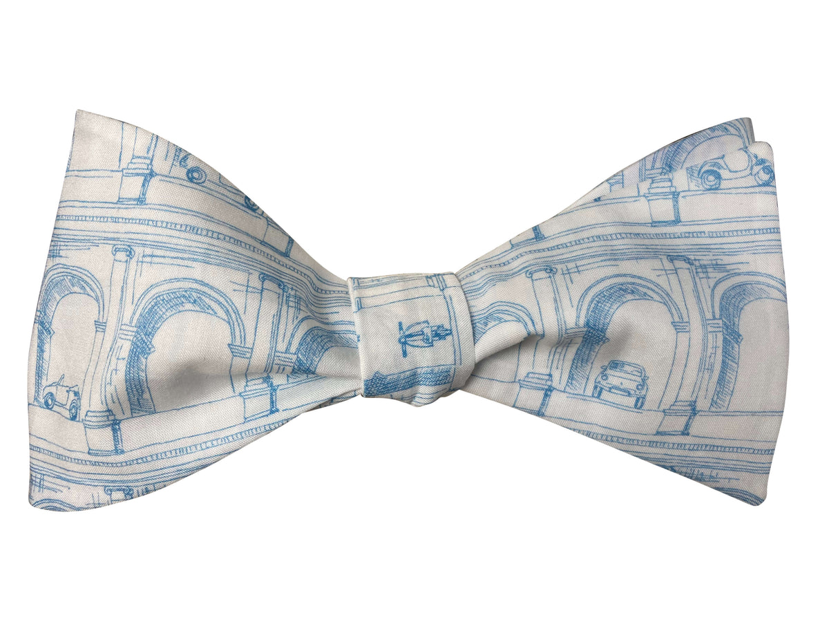 liberty white and blue when in rome self tie bow tie