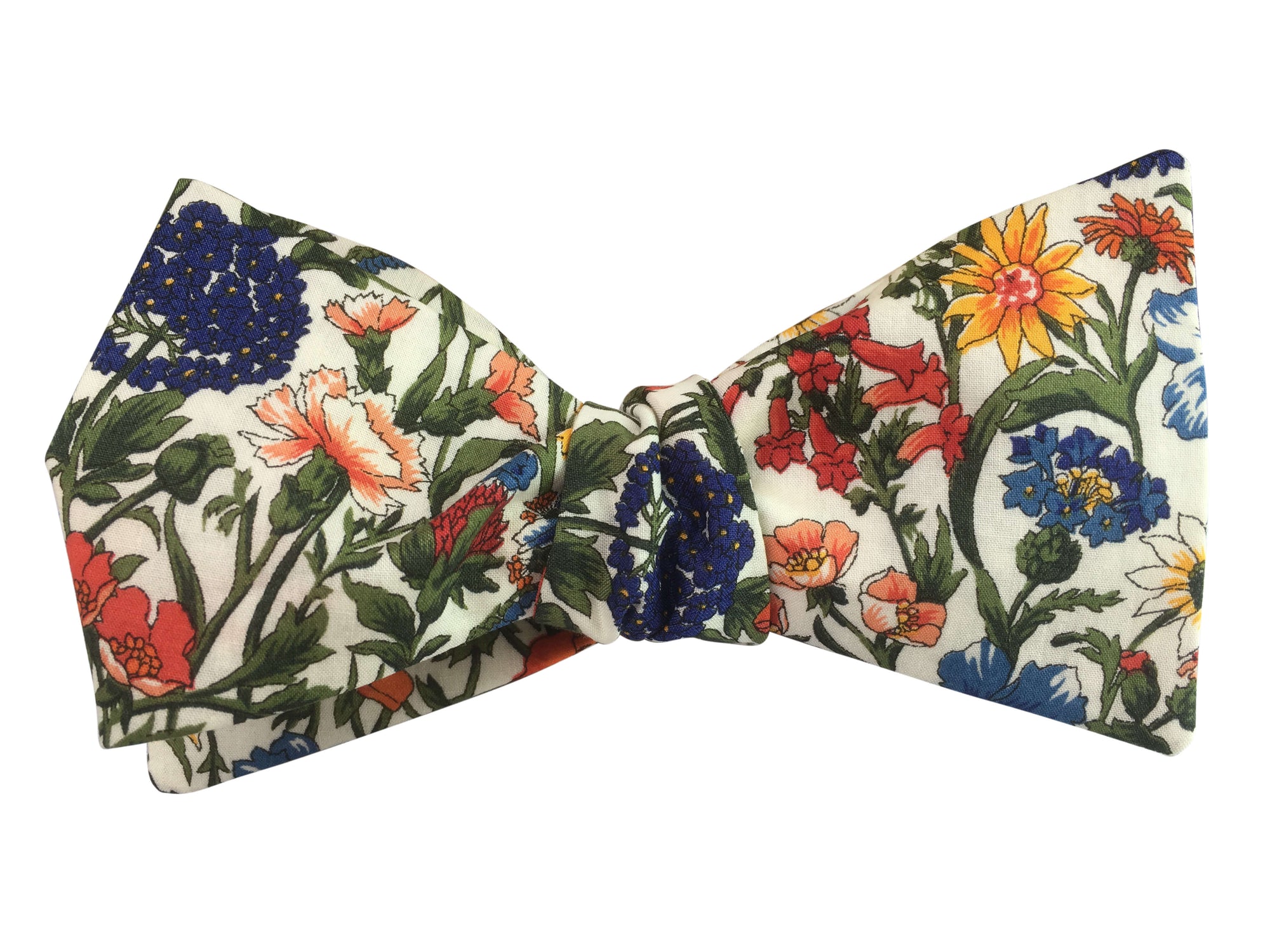 liberty print wild flowers bow tie