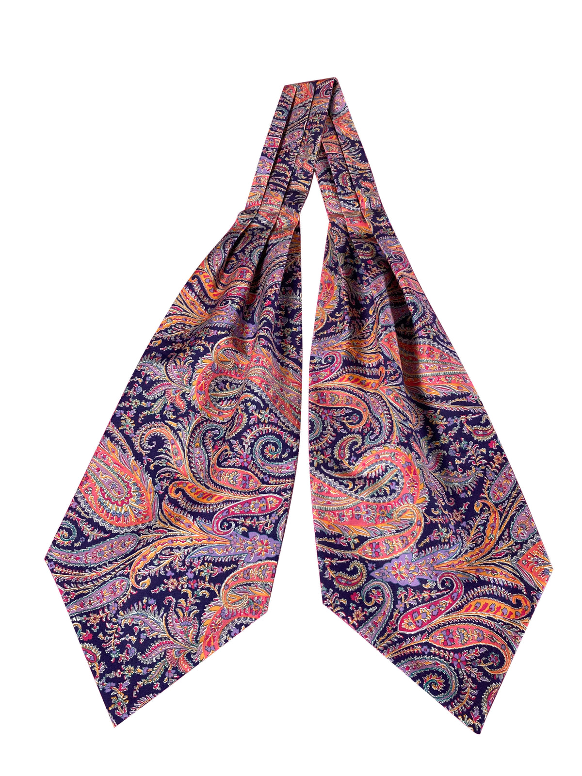 purple paisley cravat