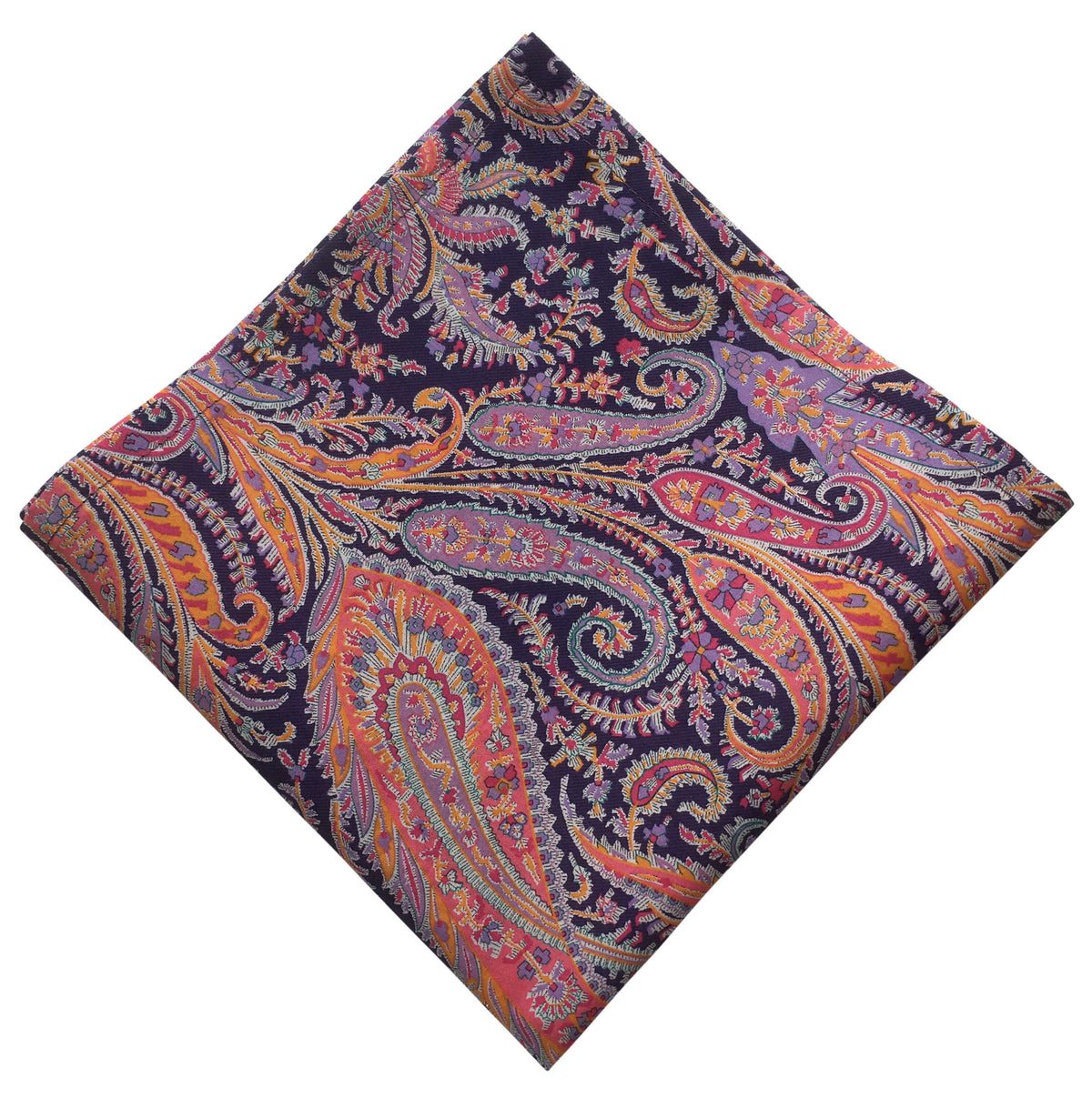 purple paisley pocket square