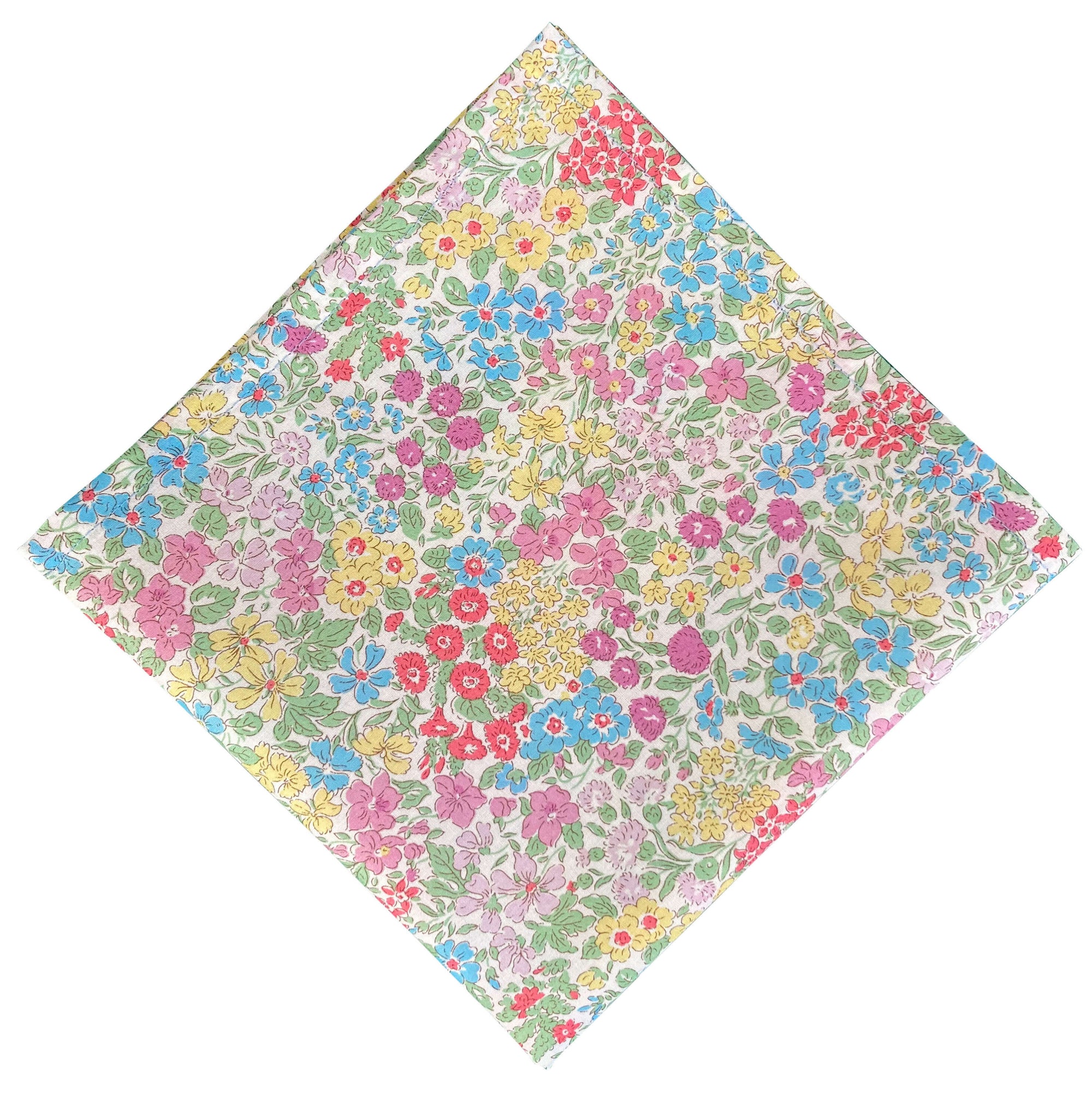 summer floral liberty print pocket square