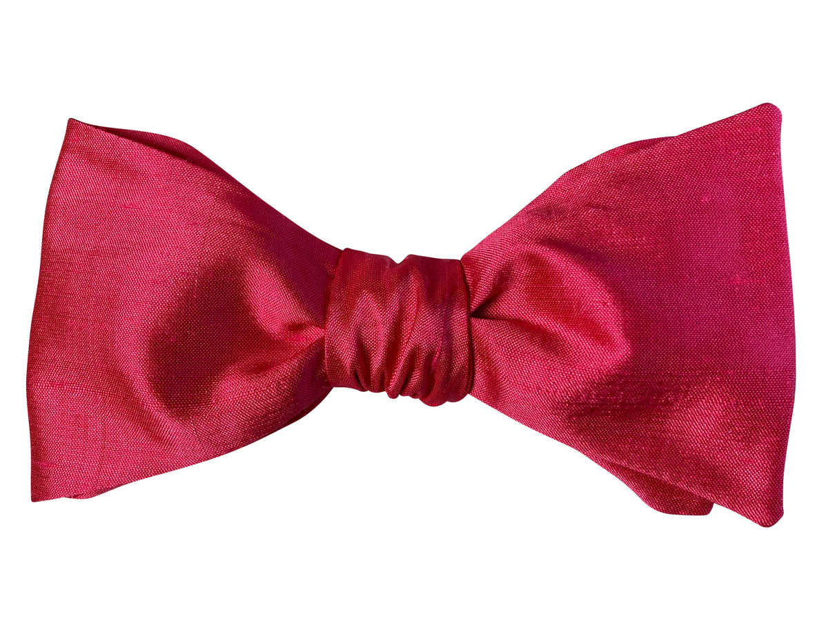 viva magenta self tie bow tie