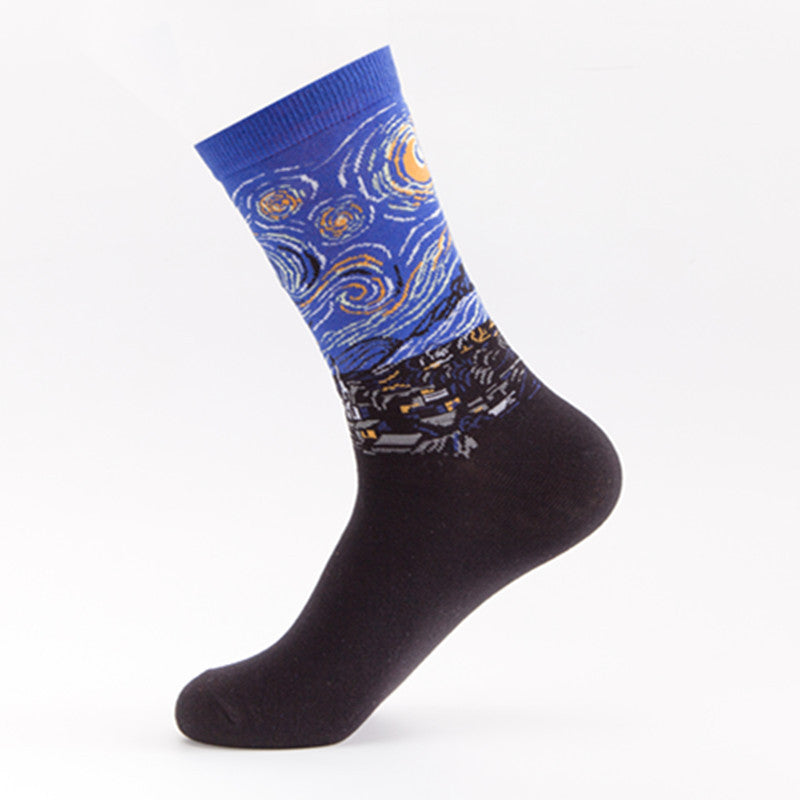 Vincent Van Gogh Starry Night Mens Socks
