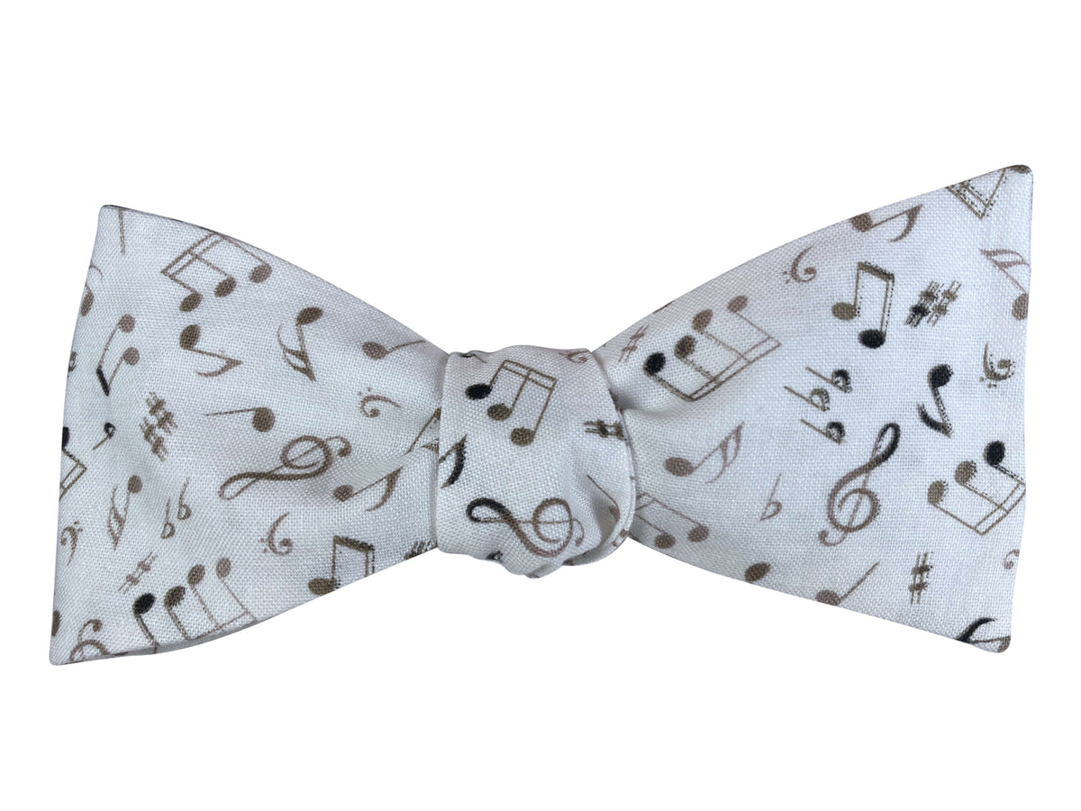 white music self tie bow tie
